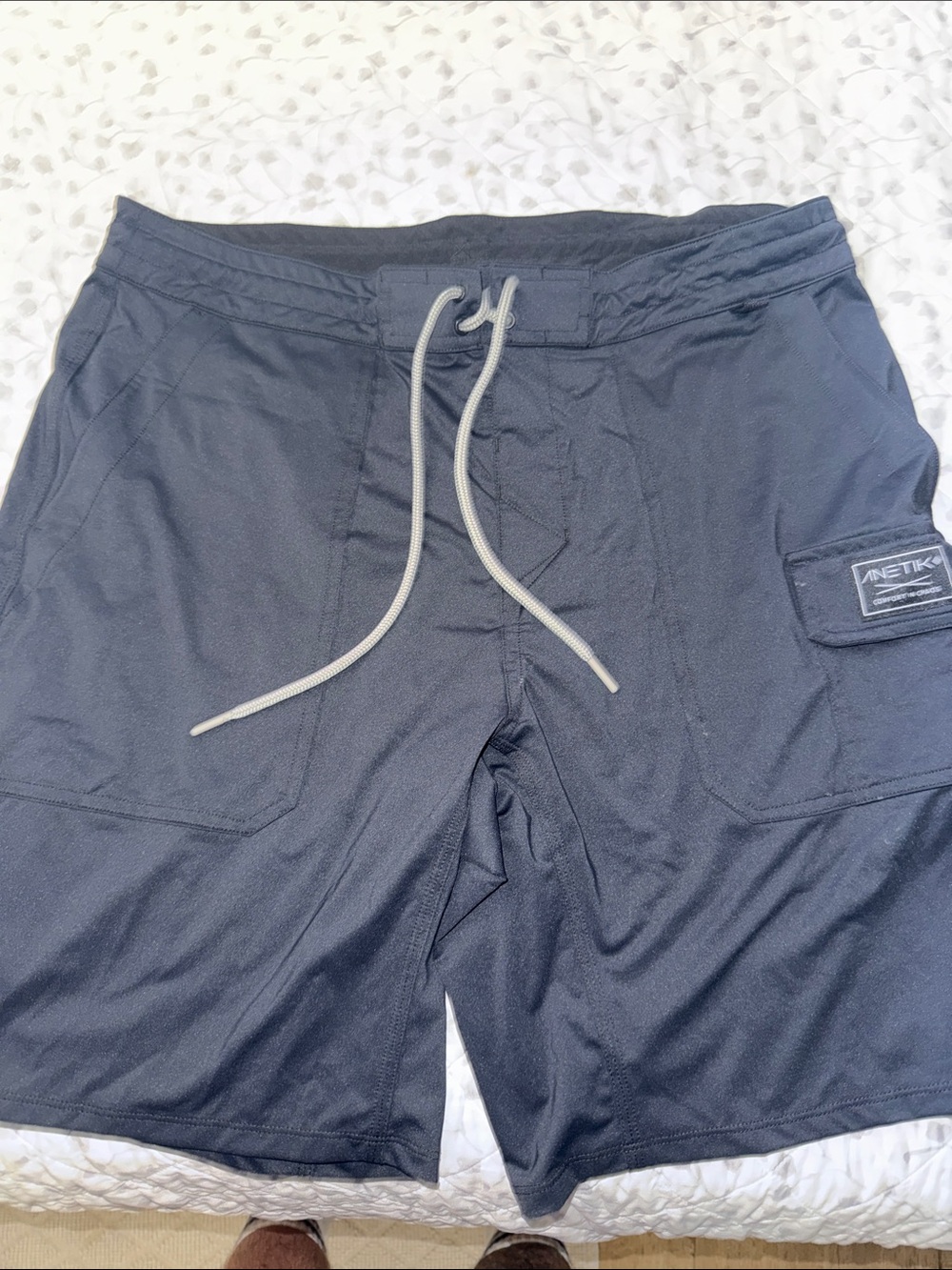 ANETIK Men's Black Swim Board Shorts